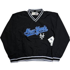 Aime Leon Dore x New York Mets Nylon V-Neck Pullover Black L